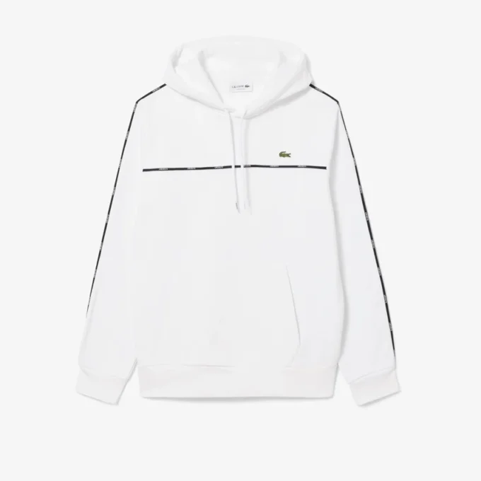 Erkek Klasik Kesim Logo Çizgili Sweatshirt