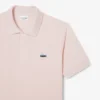 Erkek Klasik Kesim Manzara Timsah Desenli Pique Polo Tişört