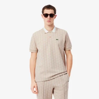 Erkek Klasik Kesim Monogram Polo Tişört