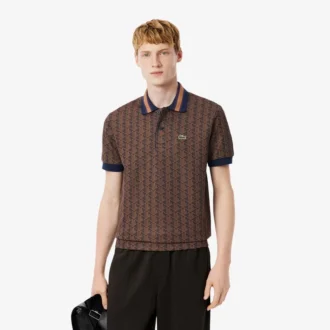 Erkek Klasik Kesim Monogram Polo Tişört