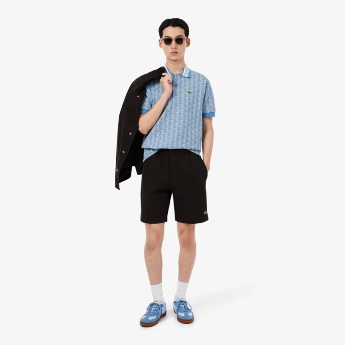 Erkek Klasik Kesim Monogram Polo Tişört