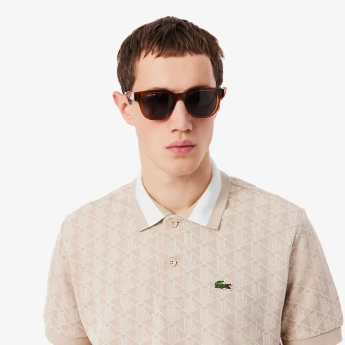 Erkek Klasik Kesim Monogram Polo Tişört