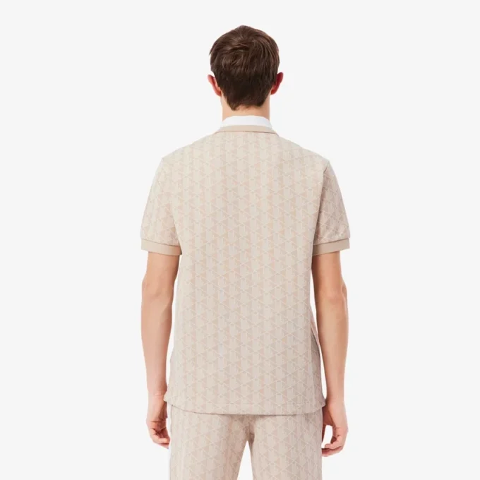 Erkek Klasik Kesim Monogram Polo Tişört