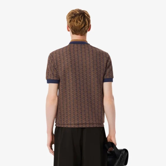 Erkek Klasik Kesim Monogram Polo Tişört