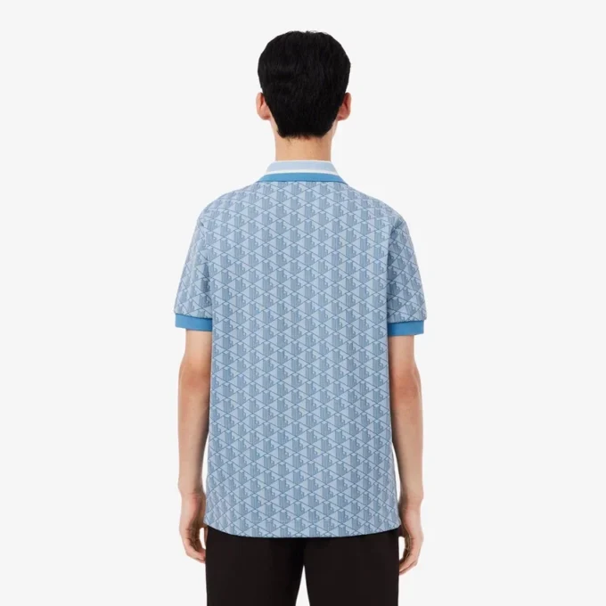 Erkek Klasik Kesim Monogram Polo Tişört