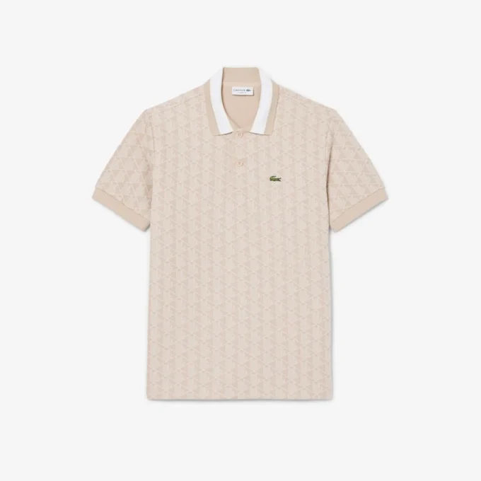 Erkek Klasik Kesim Monogram Polo Tişört