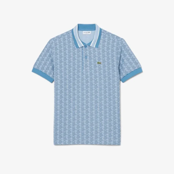 Erkek Klasik Kesim Monogram Polo Tişört