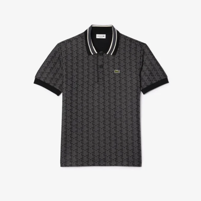 Erkek Klasik Kesim Monogram Polo Tişört