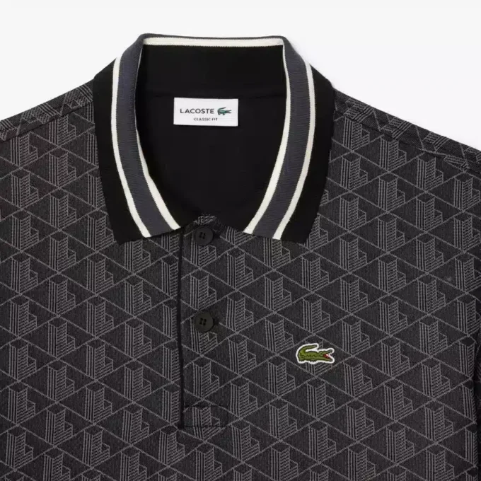 Erkek Klasik Kesim Monogram Polo Tişört