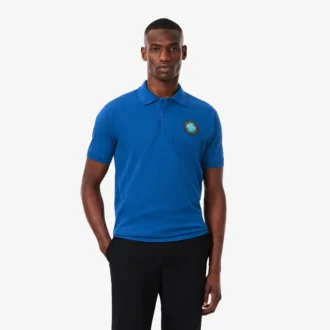Erkek Klasik Kesim Petit Piqua Rozetli Polo Tişört