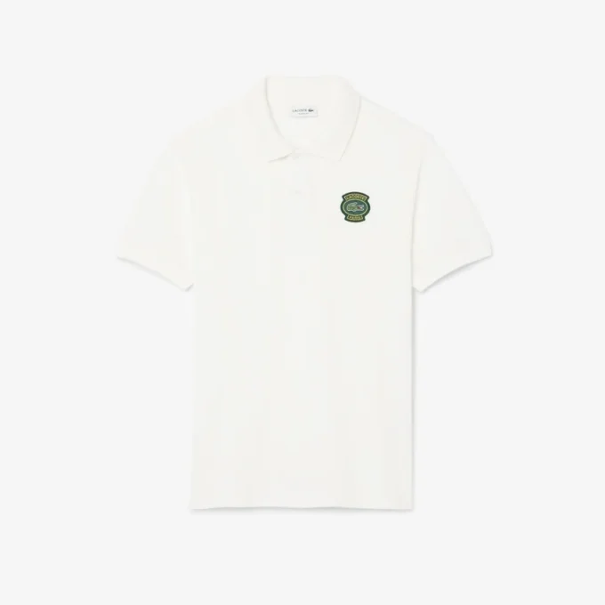 Erkek Klasik Kesim Petit Piqua Rozetli Polo Tişört
