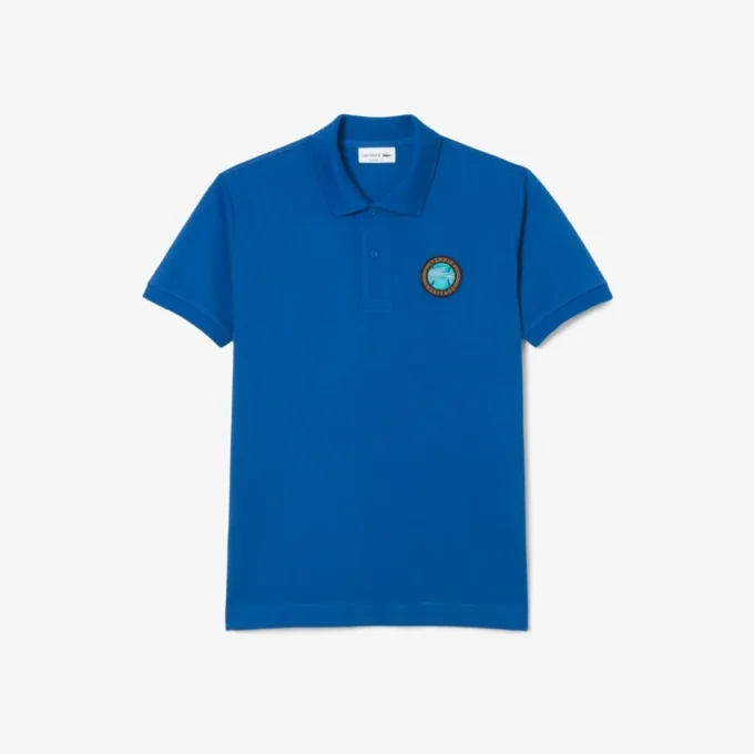 Erkek Klasik Kesim Petit Piqua Rozetli Polo Tişört