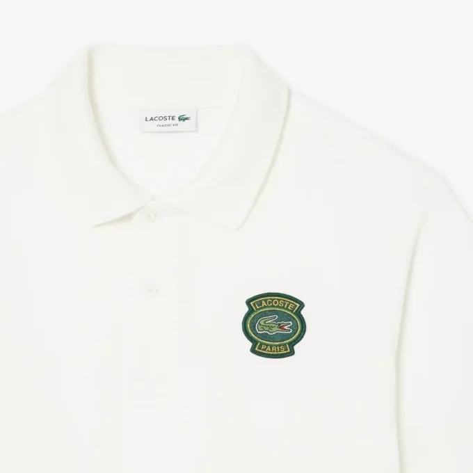 Erkek Klasik Kesim Petit Piqua Rozetli Polo Tişört