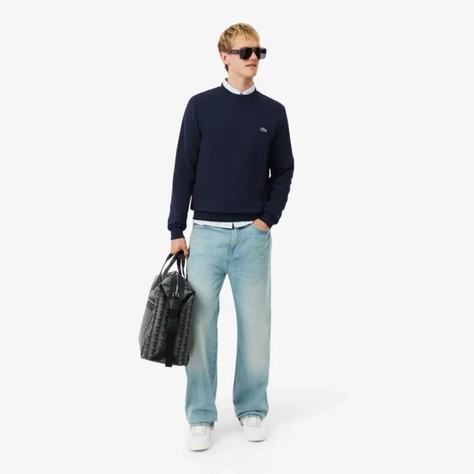 Erkek Klasik Kesim Polar Sweatshirt