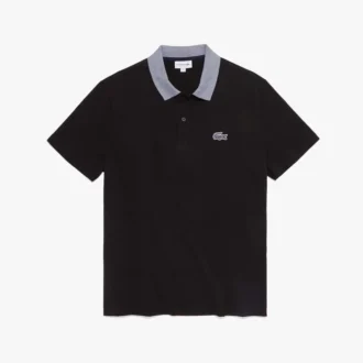 Erkek Kontrast Yakalı Pamuklu Polo Tişört