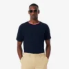 Erkek Kontrast Yakalı Pijama Üstü
