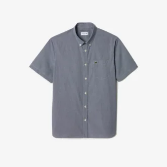 Erkek Kısa Kollu Normal Kesim Gingham Gömlek