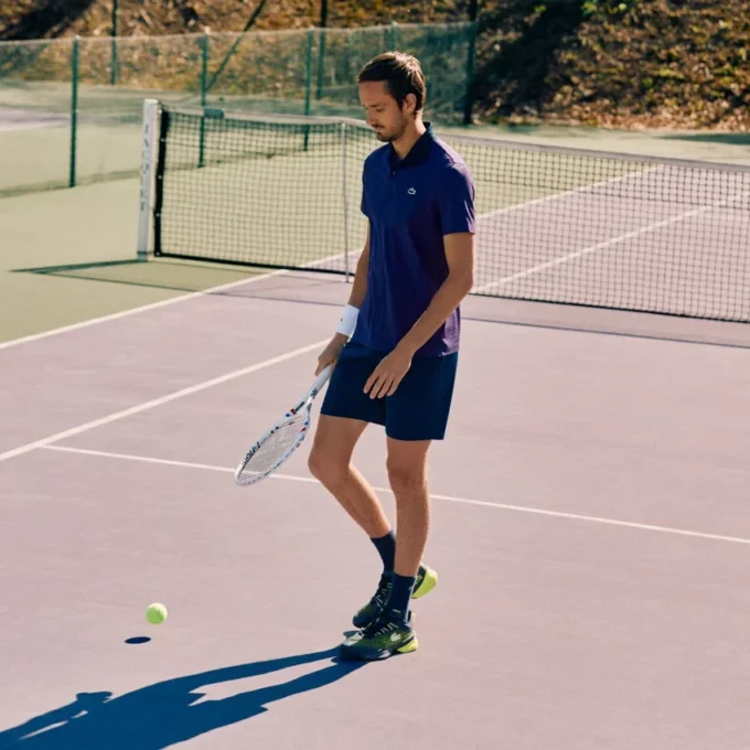 Erkek Lacoste Tennis X Daniil Medvedev Polo Tişört