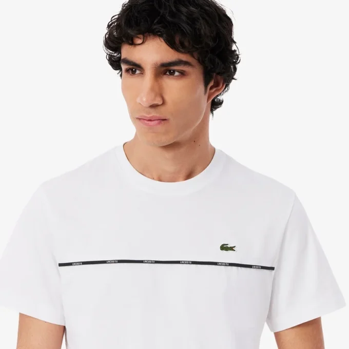 Erkek Logo Süslemeli Pamuklu Jersey Tişört