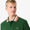Erkek Made in France Klasik Kesim Çizgili Yakalı Polo Tişört