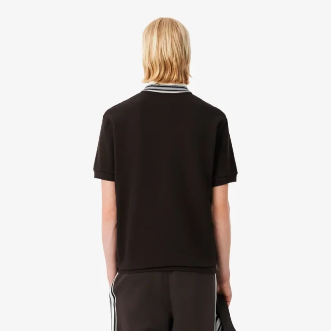 Erkek Made in France Klasik Kesim Çizgili Yakalı Polo Tişört