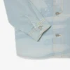 Erkek Manzara Motifli Denim Overshirt