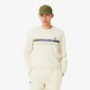 Erkek Markalı Çizgili Tenis Sweatshirt