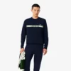 Erkek Markalı Çizgili Tenis Sweatshirt