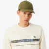 Erkek Markalı Çizgili Tenis Sweatshirt