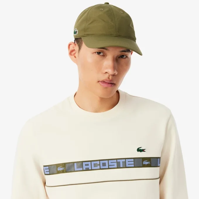 Erkek Markalı Çizgili Tenis Sweatshirt