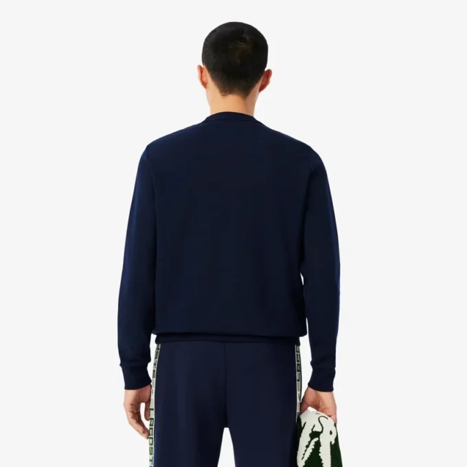 Erkek Markalı Çizgili Tenis Sweatshirt