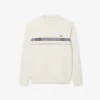 Erkek Markalı Çizgili Tenis Sweatshirt