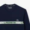 Erkek Markalı Çizgili Tenis Sweatshirt