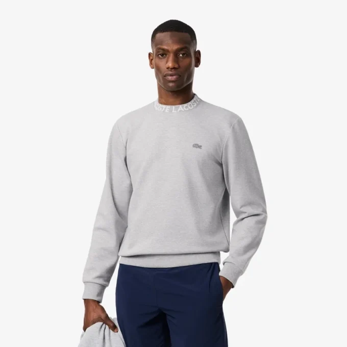 Erkek Markalı Jersey Sweatshirt