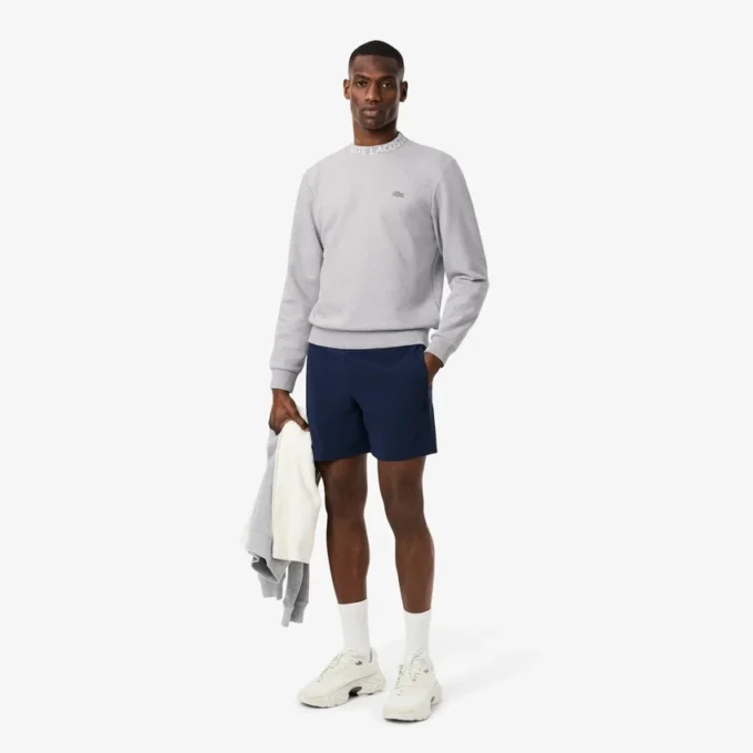 Erkek Markalı Jersey Sweatshirt