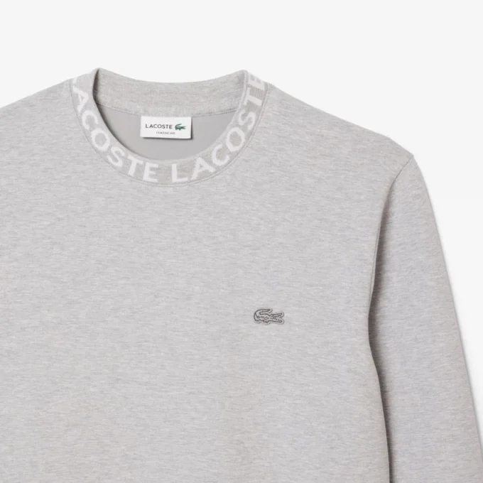Erkek Markalı Jersey Sweatshirt