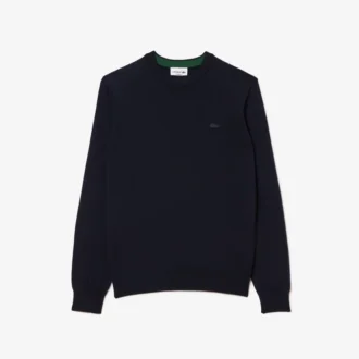 Erkek Merinos Yünü Bisiklet Yaka Kazak