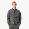 Erkek Merinos Yünü Jersey Bomber Ceket
