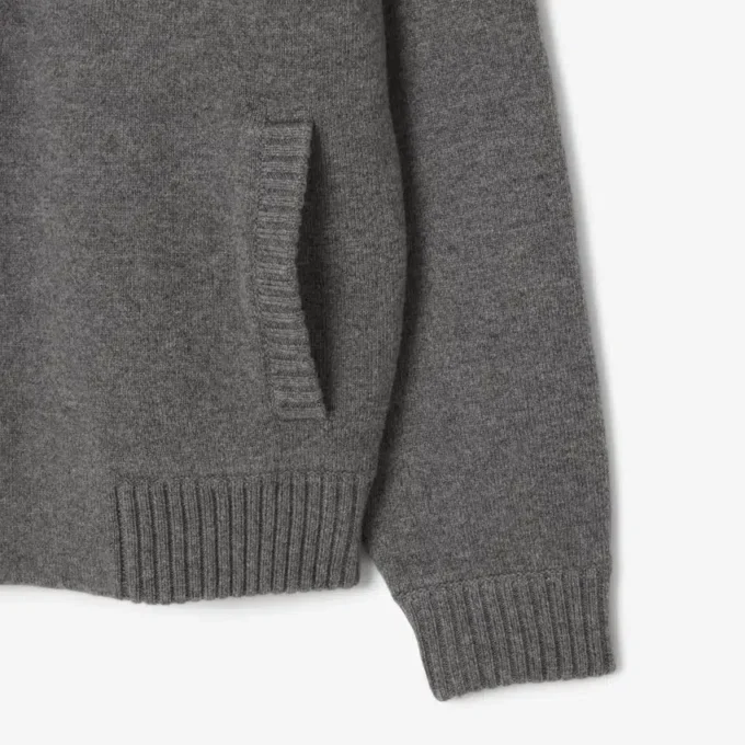 Erkek Merinos Yünü Jersey Bomber Ceket