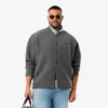 Erkek Merinos Yünü Jersey Bomber Ceket