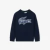Erkek Monogram Baskılı Polar Sweatshirt