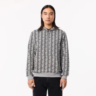 Erkek Monogram Polar Kapüşonlu Sweatshirt