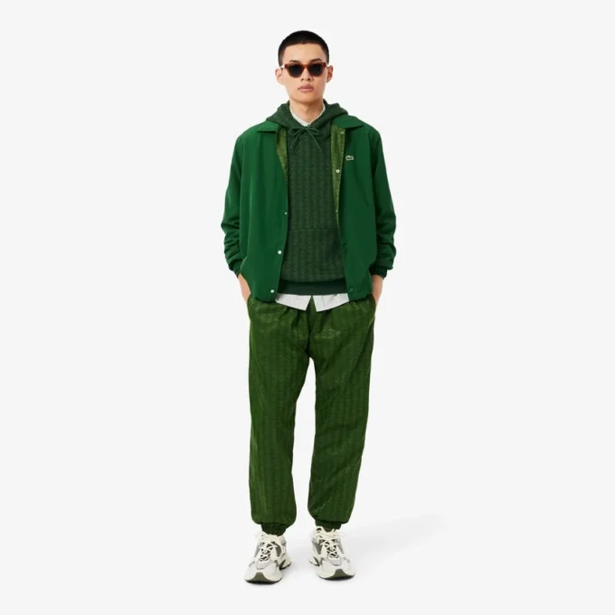 Erkek Monogram Polar Kapüşonlu Sweatshirt
