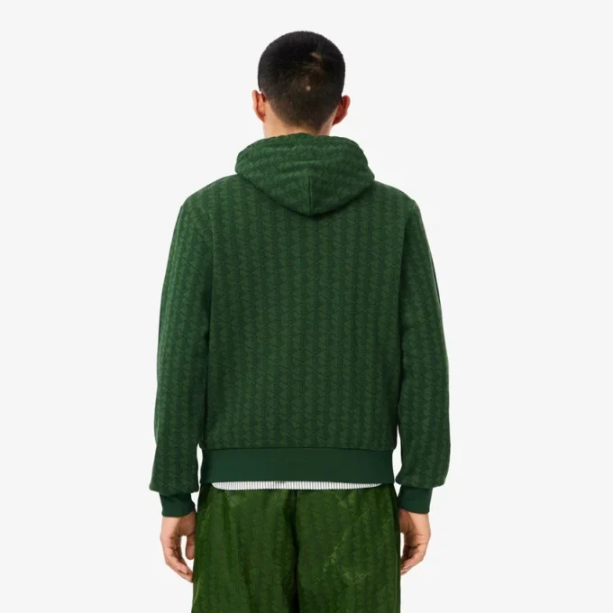 Erkek Monogram Polar Kapüşonlu Sweatshirt