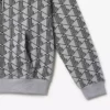 Erkek Monogram Polar Kapüşonlu Sweatshirt