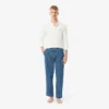 Erkek Monogram Poplin Pijama Pantolonu