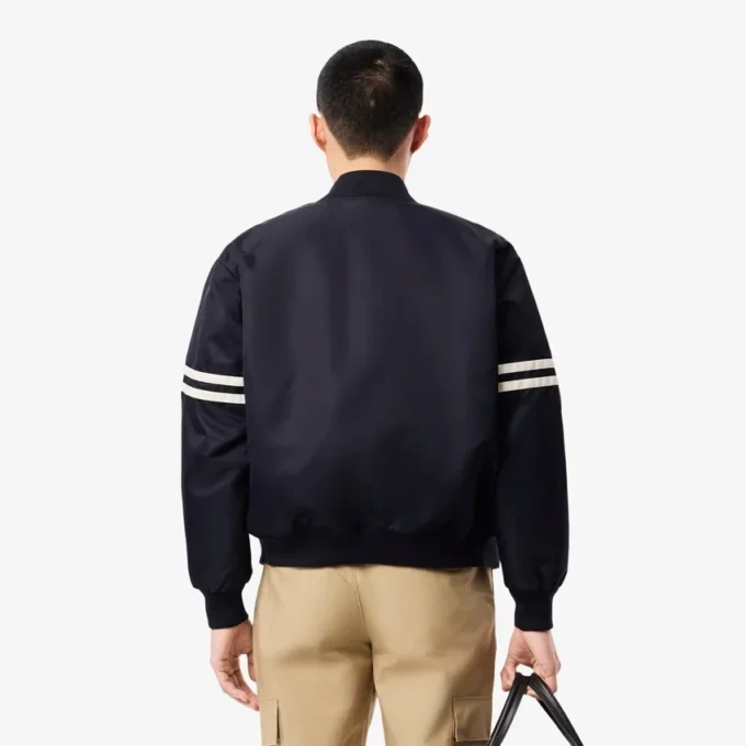 Erkek Nakışlı Amblemli Su Geçirmez Bomber Ceket