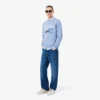 Erkek Nakışlı Motifli Polar Sweatshirt