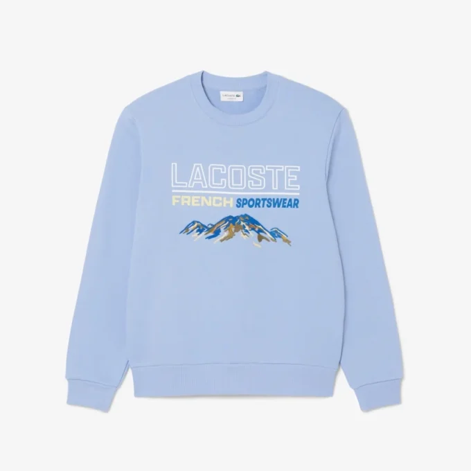 Erkek Nakışlı Motifli Polar Sweatshirt