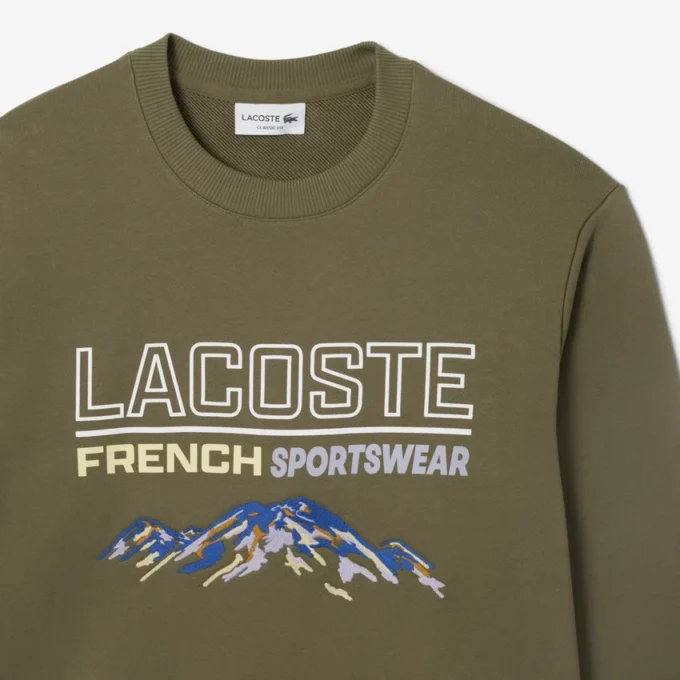 Erkek Nakışlı Motifli Polar Sweatshirt